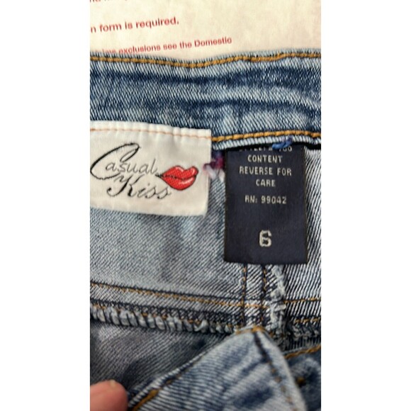 Casual Kiss size 6 Y2K retro wide flare bell bottom jeans - Picture 5 of 9